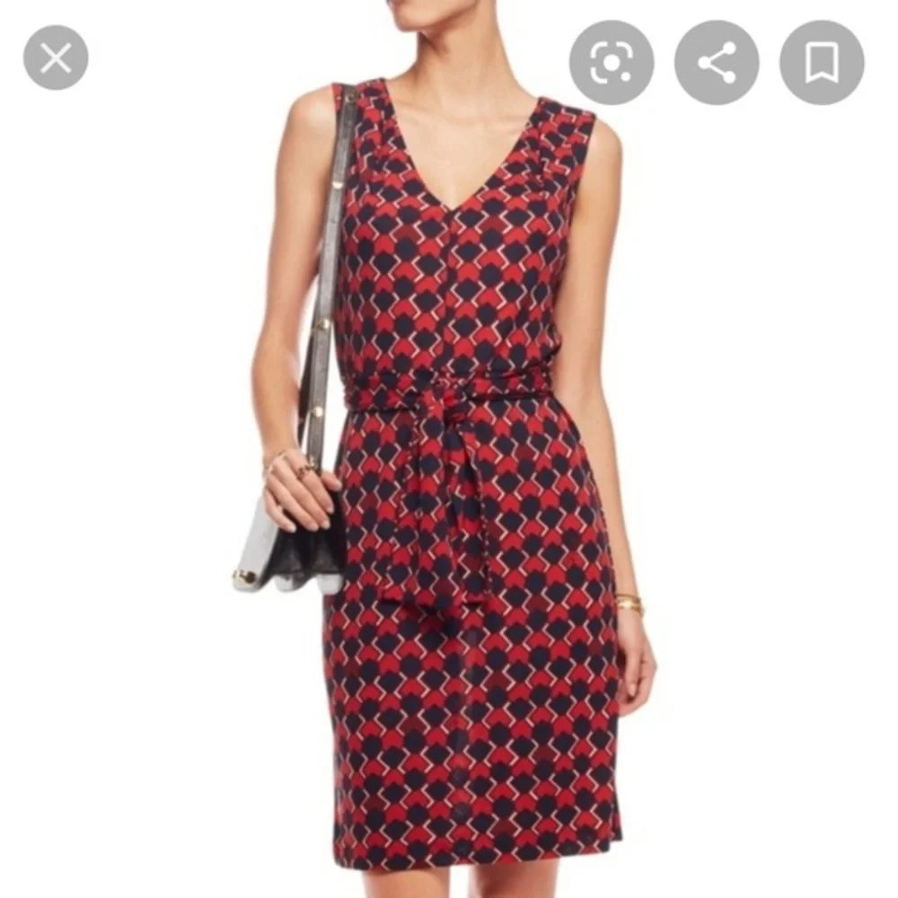 Tory Burch logo geometric dress
